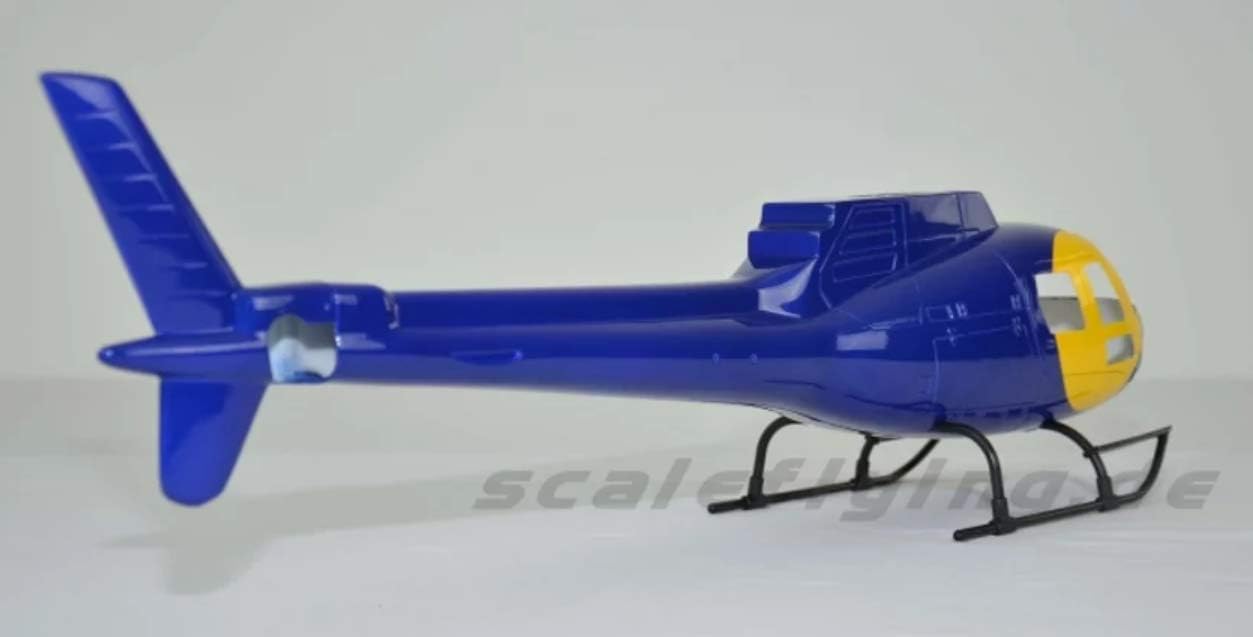 RC Helicopter AS350 Ecureuil Helicopter Pre-Painted Fuselage for 450 Size Helicopters.Suitable for Almost All 450 Size(325mm Rotor Blade) Helicopters