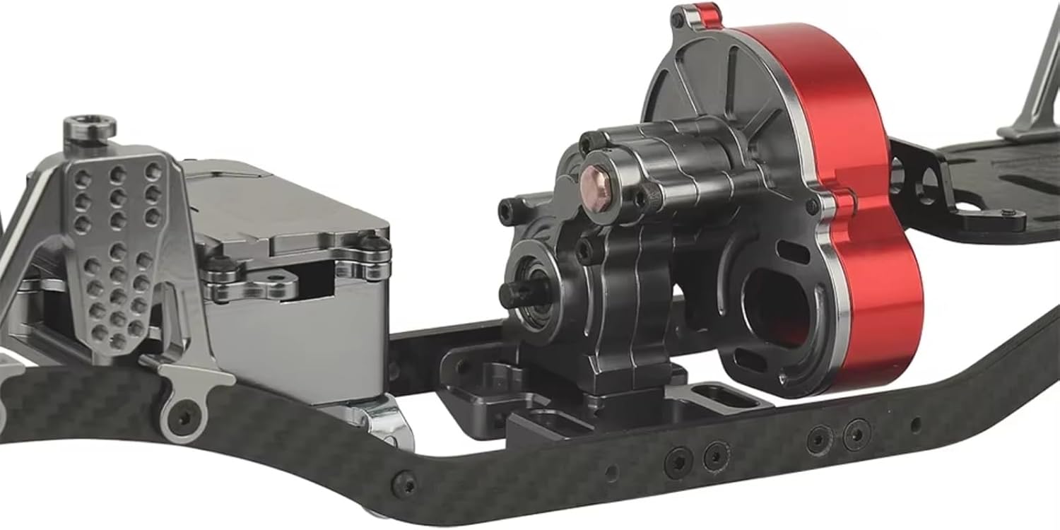 RC Chassis Frame Parts For Axial For SCX10 1/10 RC Model Crawler Car Parts 313mm Wheelbase Metal Body For Chassis Frame With Transmission Gearbox Kit