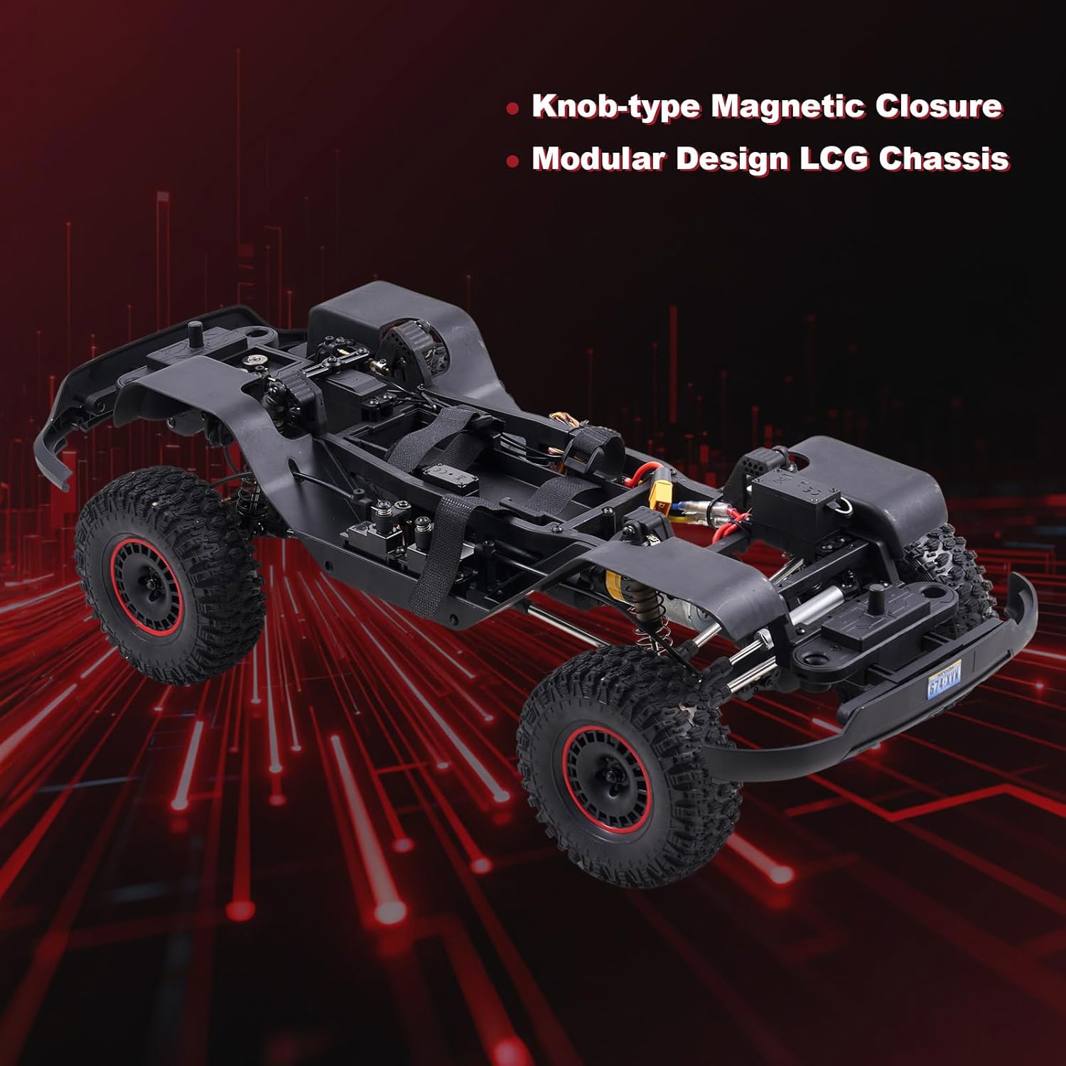 FMS 1/10 Canyon RC Crawler, FCX10 RC Rock Crawler with Lighting, Hobby Grade Offroad RC Car for Adults, RS Need to Complete