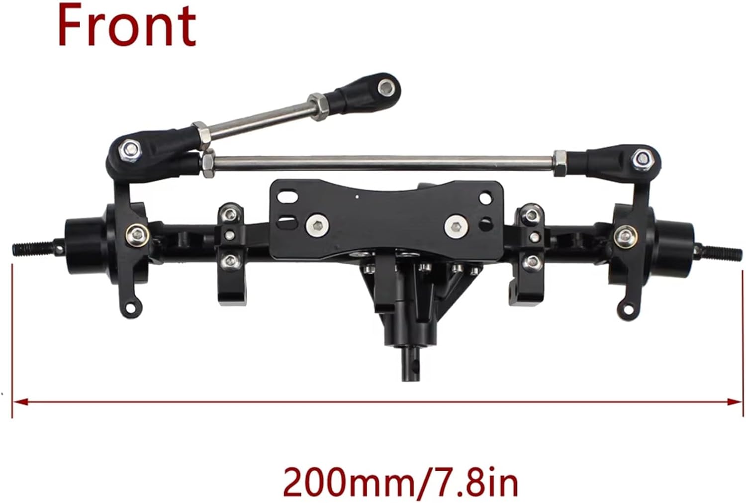 RC Spare Part Compatible with D90 Yota II Upgrade Parts Aluminum Alloy Front Rear Axle CNC Machined 1:10 RC Crawler Replacement Accessories(Rear and Front)