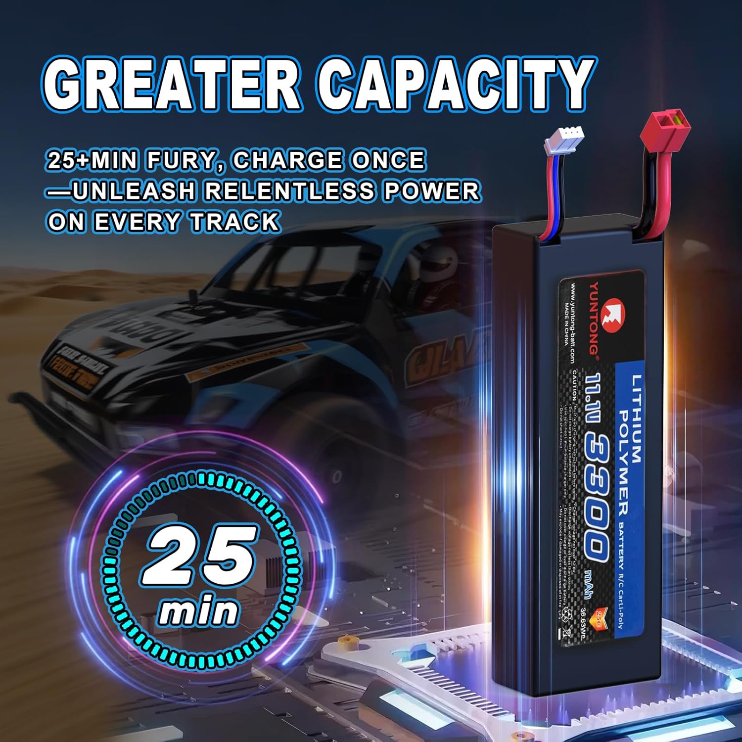 FULLFUN Blast 1/8 Scale 4WD Brushless RC Short Course Truck - High Speed Remote Control Car for Adults, All Terrain Off-Road RTR with Adjustable Suspension & Durable Alloy Chassis