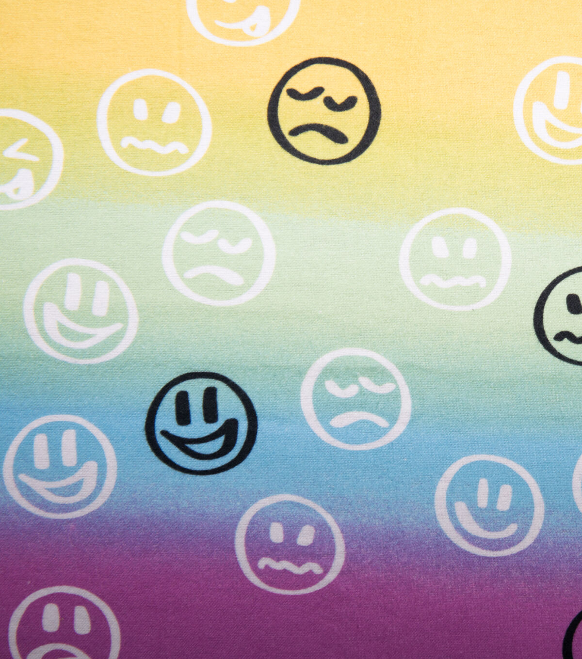 90'S Smiley Face Flannel Super Snuggle Flannel Fabric