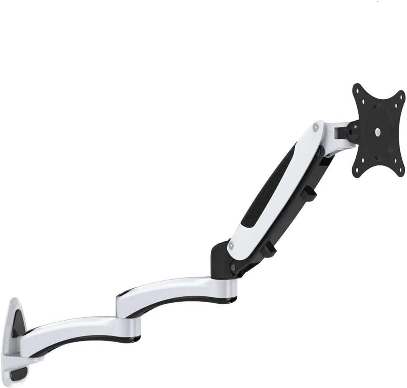 GM113W TV Wall Mount for 15-27 Inches, 0-7kg, LCD Monitor, Gas Spring, Lift, Rotate, Telescopic, Long Arm(SILVER)