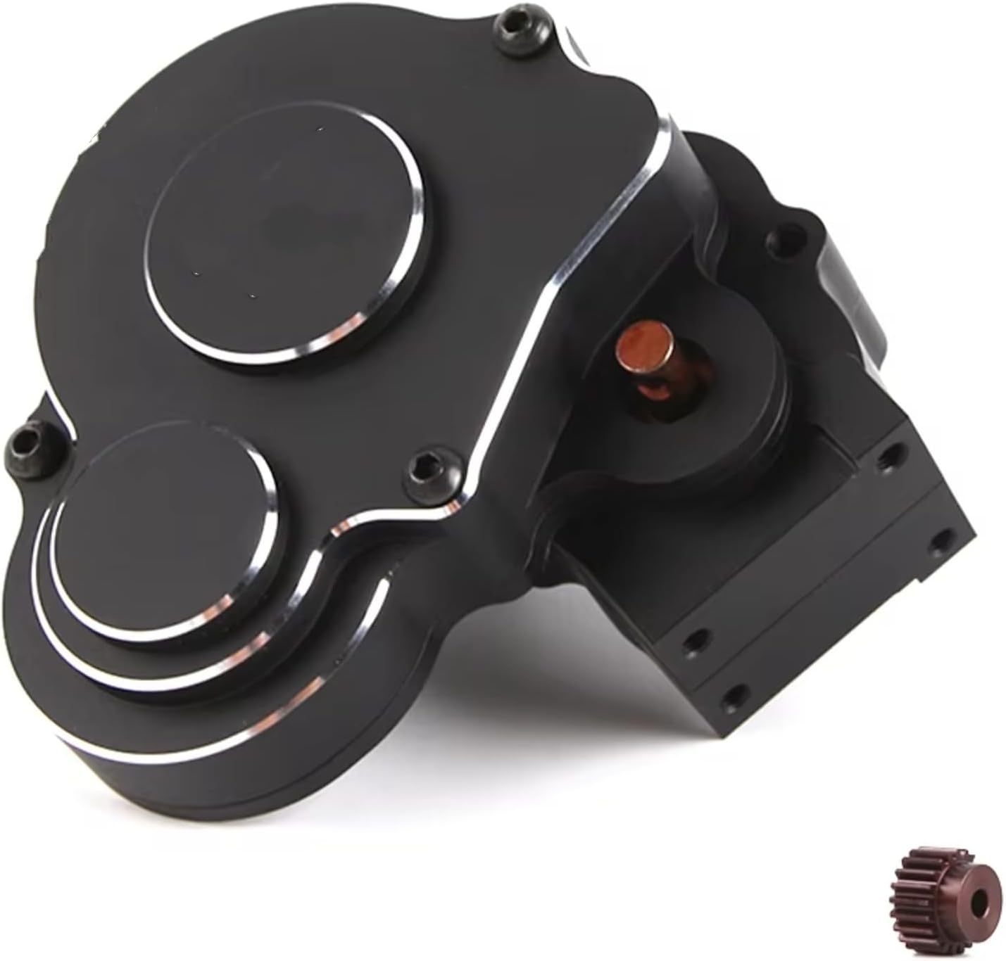 RC Gearboxes For Scx10 90046 1/10 Metal Belt Reverse Transmission Gearbox RC Crawler Car Reverse Transmission Gearbox Upgrade Parts(Silver)