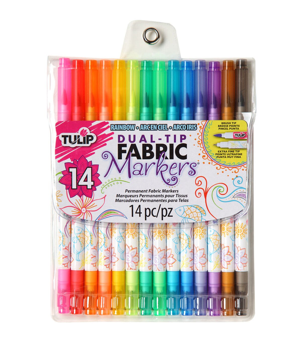 Tulip Dual Tip Fabric Markers 14PK