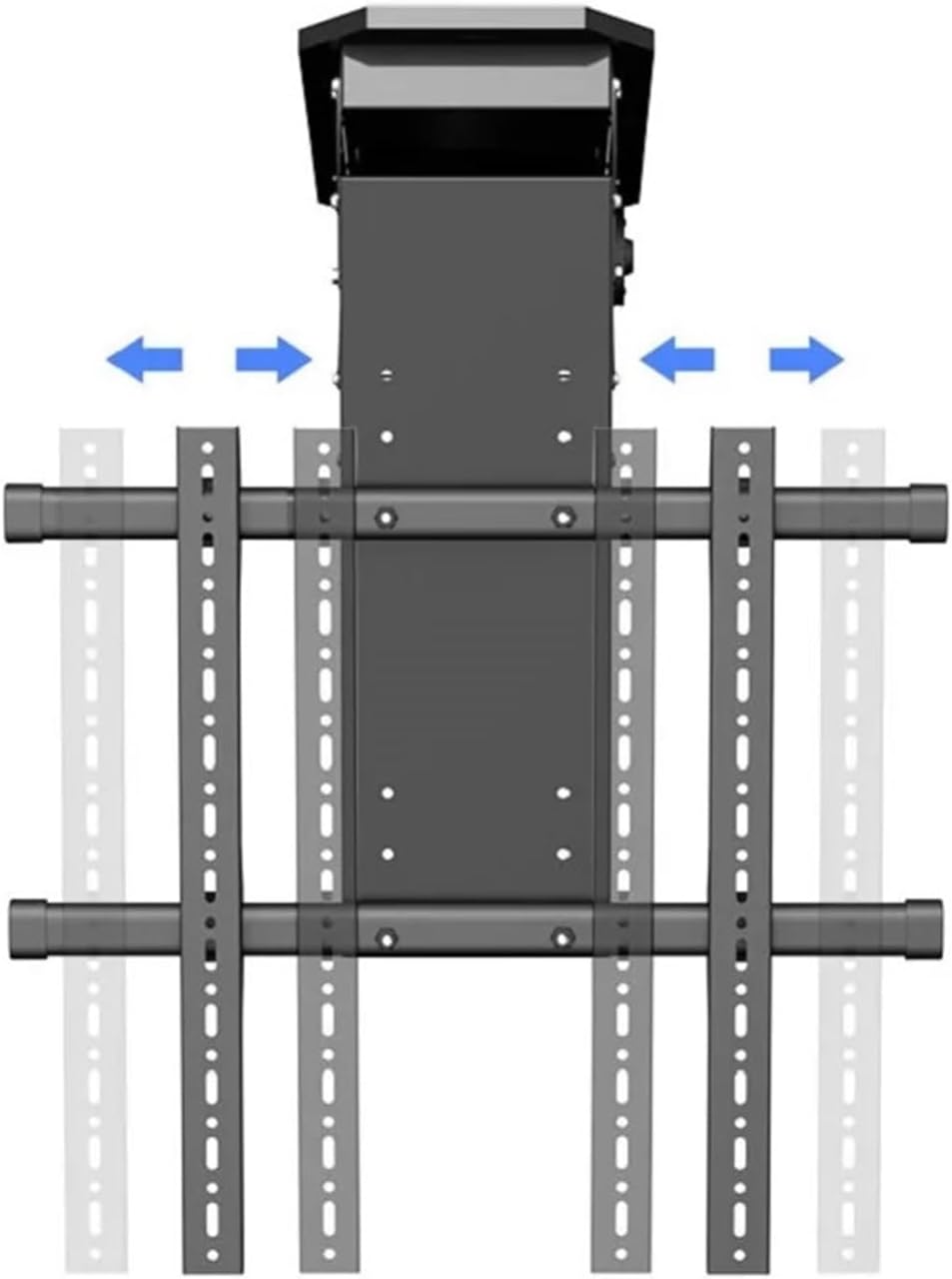 50-90-inch Ceiling-Mounted TV Lifting Remote Control Rotating Bracket Support Bracket Height Adjustable