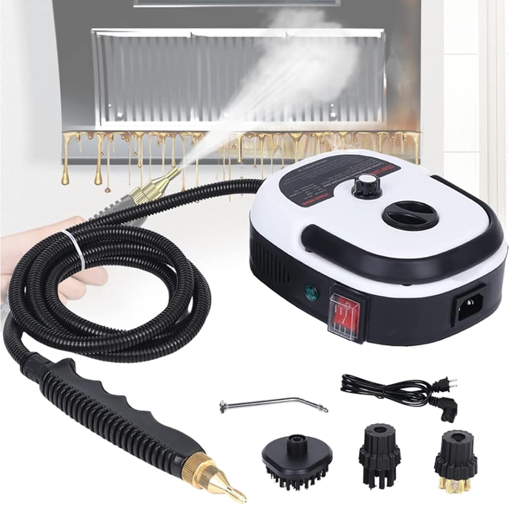 ZWEBY Portable Handheld Steam Cleaner Machine Electric Steam Cleaner High Pressure High Temperature Range Hood Home High Pressure Steam Cleaner Lightweight Cleaning Machine