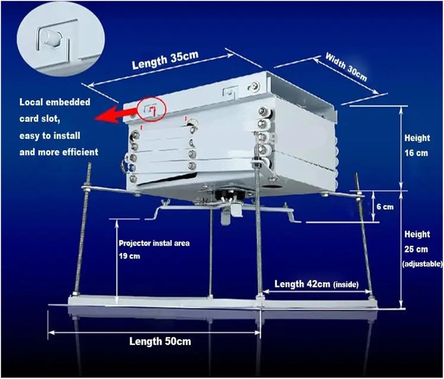 Scissor Projector Lift Ceiling Mount Bracket Roof Hanger