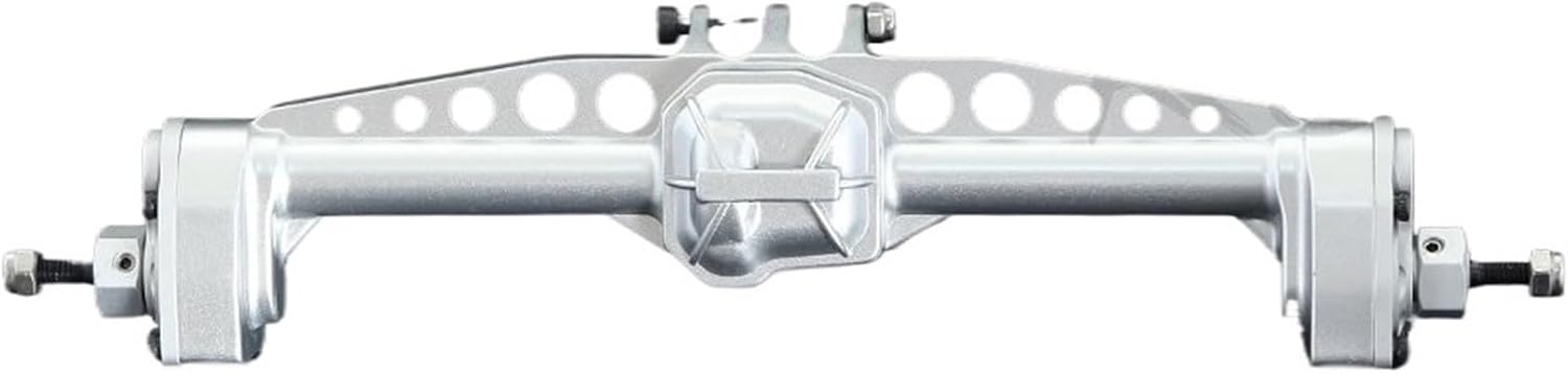 RC Car Parts for Axial for SCX10 III for AXI03007 for Wrangler JL for AR45 1/10 Axle RC Crawler Car Upgrade Part Metal Front Rear Portal Axles Accessories(Silver,Set)
