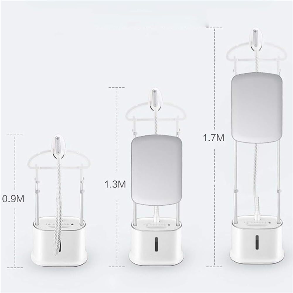 Professional Vertical Garment Steamer Double Pole Stretchable with 70-Ounce Water Tank Built-in Ironing Board and Garment Hanger Household 1800W Small Iron Handheld Ironi