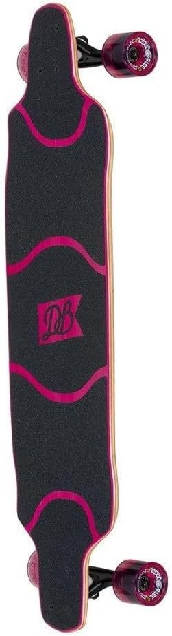 DB Longboards DB Wanderer 39 Pre-Built Longboard Complete, Black, 38.75