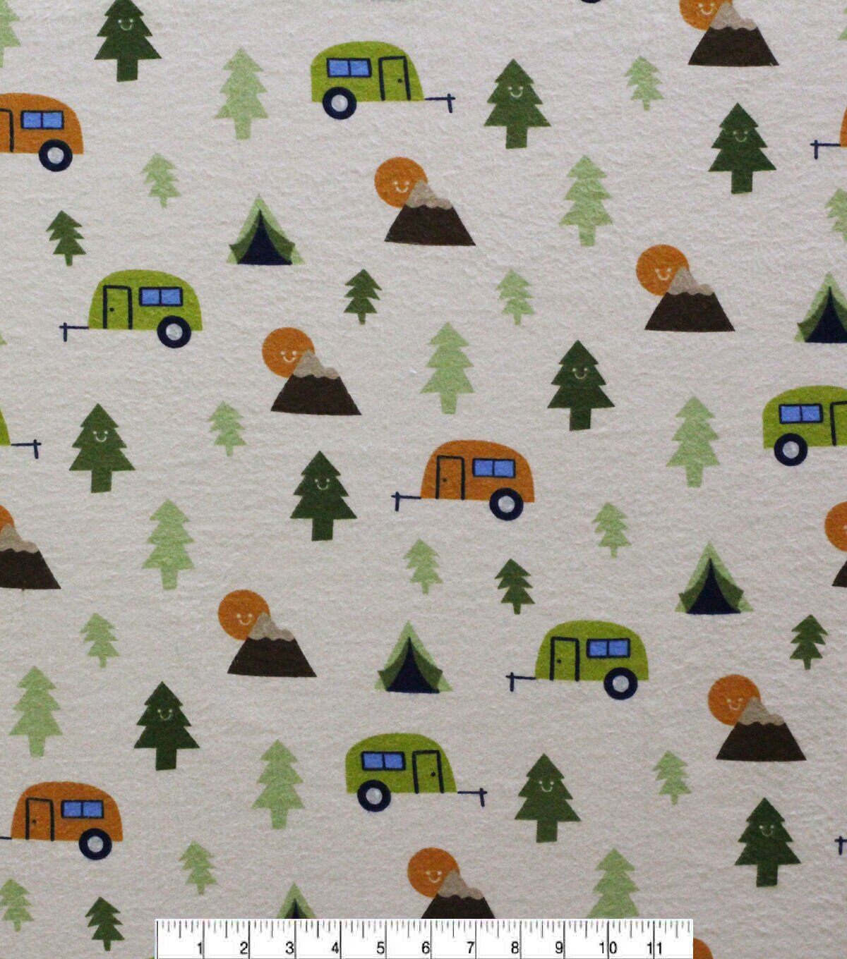 White Wilderness Mountains Super Snuggle Flannel Fabric
