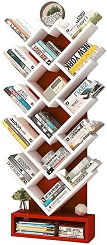 Habiba Bookshelf Minimalism Bookshelf Modern Living Room Multi-Grid Storage Rack Bedroom Children's Bookshelves Floor Students Bookcase 59.1