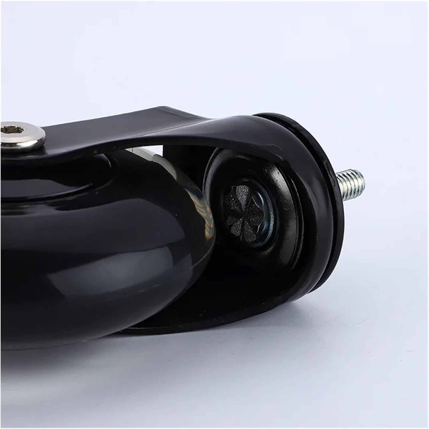 5 Pcs/Lot 4 Inch M8/M10 PU Screw Roller Ice Wheel Electrophoresis Entertainment Equipment Scooter Universal/Brak Mute Caster(M10x15mm,Brake Wheel)