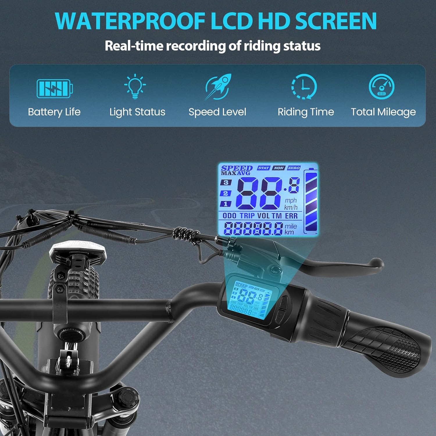 Caroma Electric Scooter with Seat for Adults, Max 30Miles Ranges&20Mph, 500/800/1200W Motor, 14/20