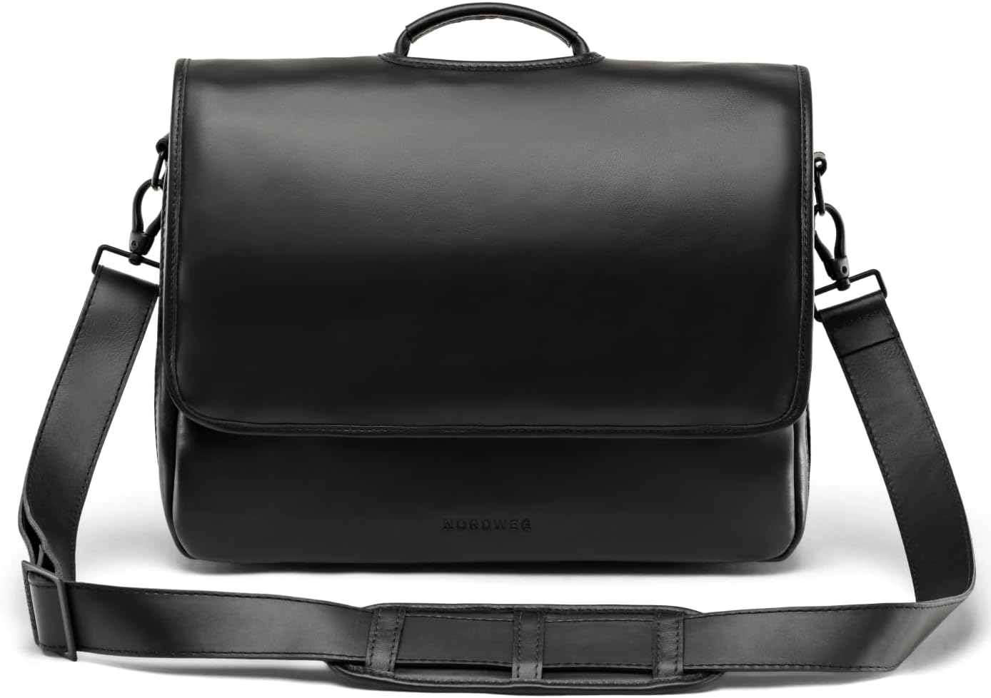 Nordweg Workday Briefcase NW053B – Full-Grain Leather Laptop Bag 15.6