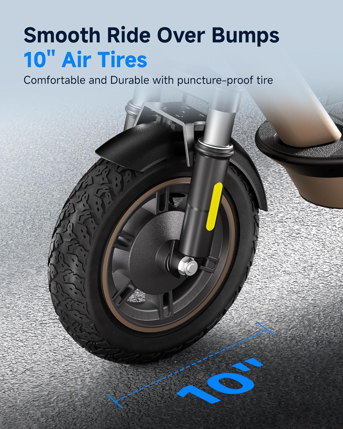 ECOROAD EC10 Electric Scooter for Adults, 500W Motor up to 25 MPH, 32 Miles Long Range, 10