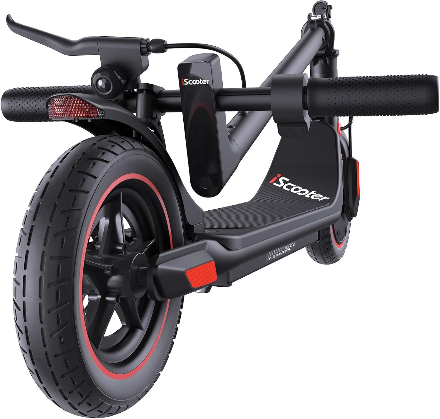 iScooter Electric Scooter Adults & Big Kids, 500/650 Peak Power, Up to 15/18/25 Miles Range, 19/22/25 MPH Top Speed, Cruise Control, Dual Braking System, Foldable E Scooter for Commuting & Campus Use