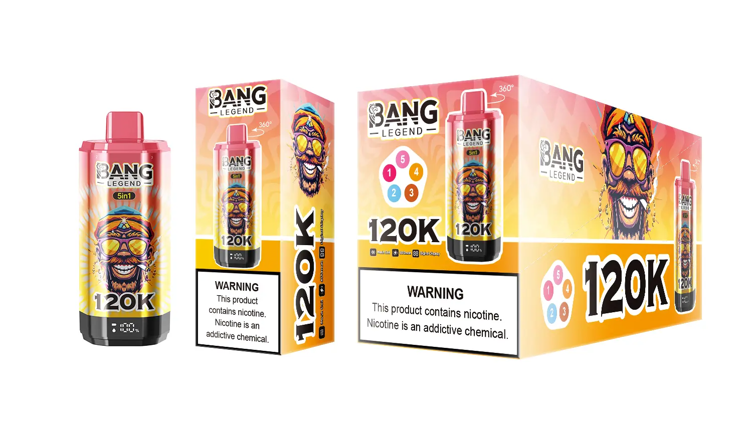 BANG LEGEND 120K 5 in 1 (10pcs) - MYEU VAPES