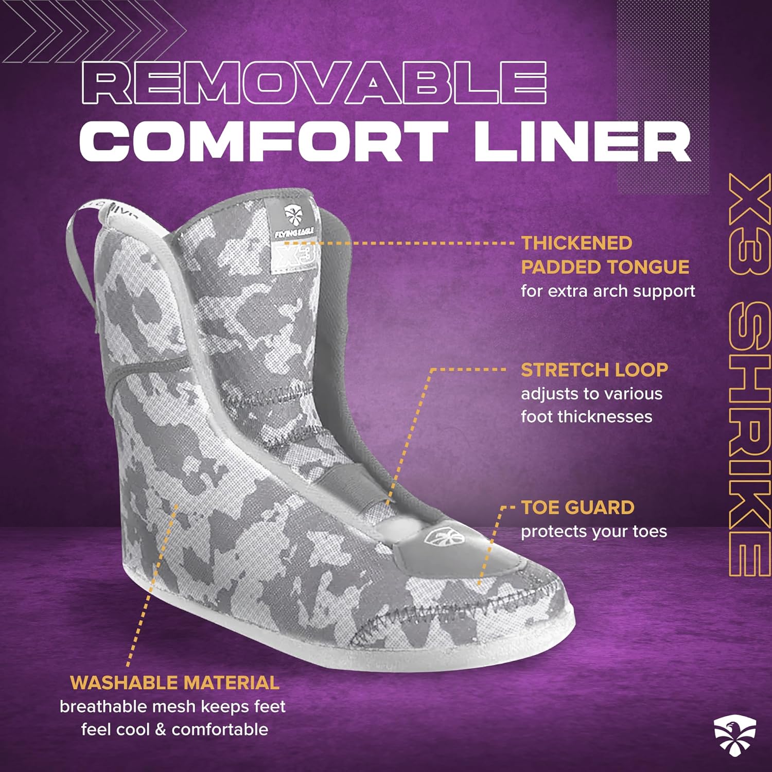 Flying Eagle X3 Shrike Freeskates - Aggressive Inline Skates for Men & Women, Adult Roller Skates Inline, Roller Skate, Skating Shoes for Outdoor, Rollerskates Adult