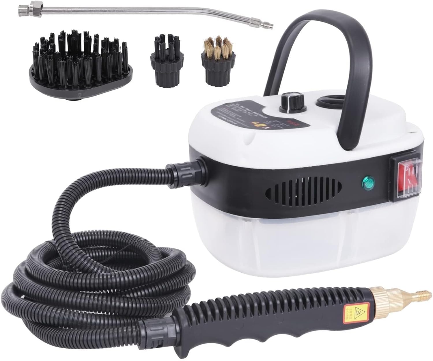 Handheld Steam Cleaner ​with Extension Hose,-Piece Accessory Set, Chemical-Free Cleaning(White)