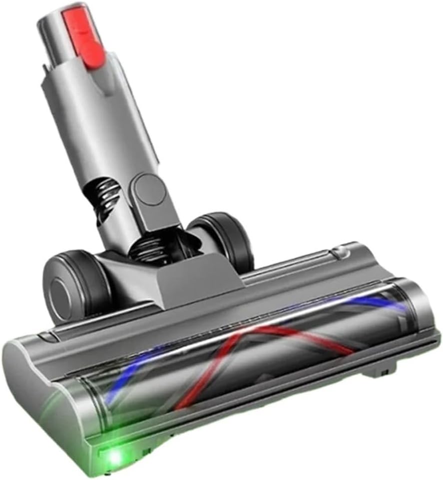Vacuum Attachment With LED Dust Detection For Carpet Floor Clean Direct Drive Brush Head， Compatible For Dyson， V10 V12