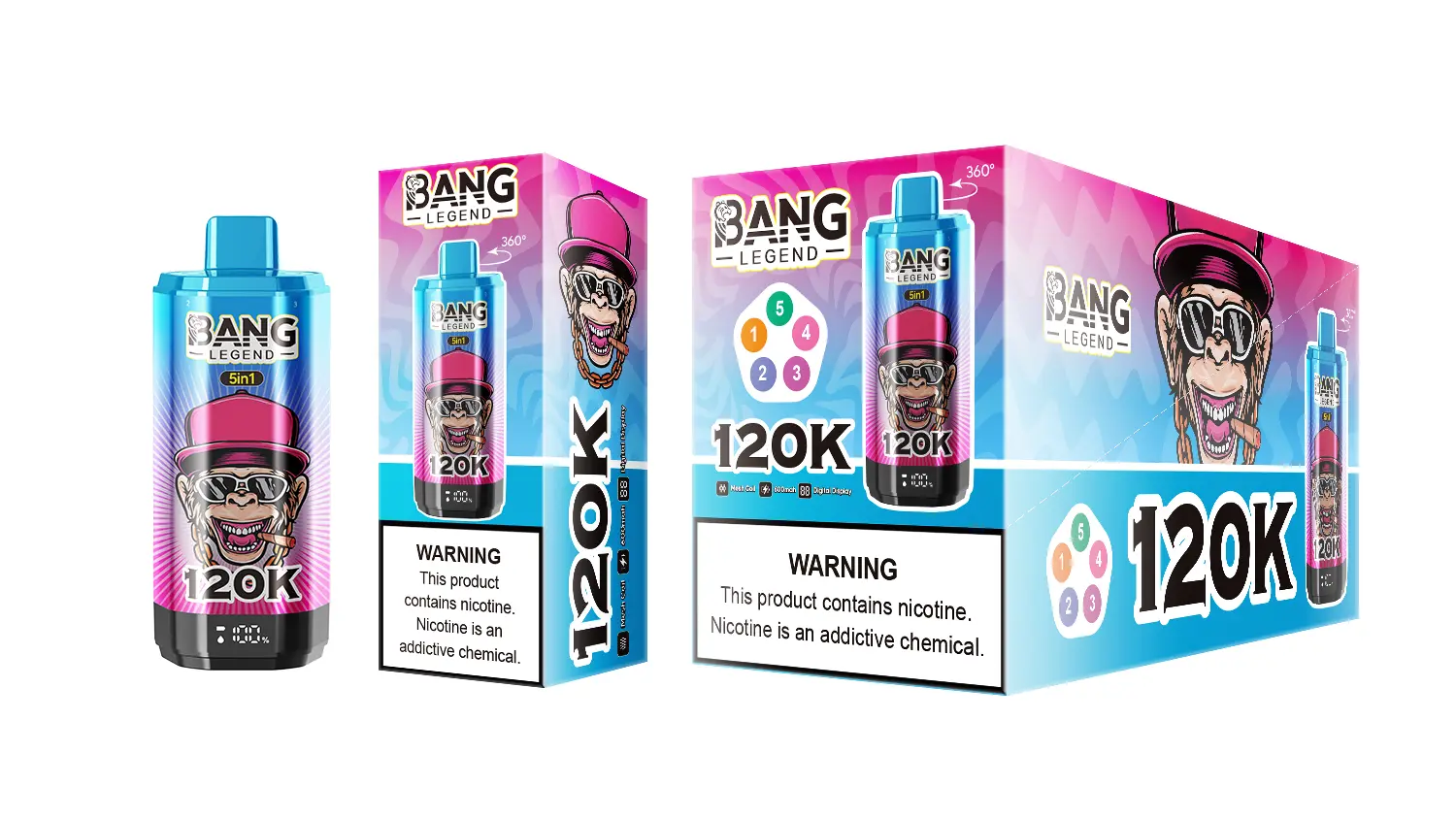 BANG LEGEND 120K 5 in 1 (10pcs) - MYEU VAPES
