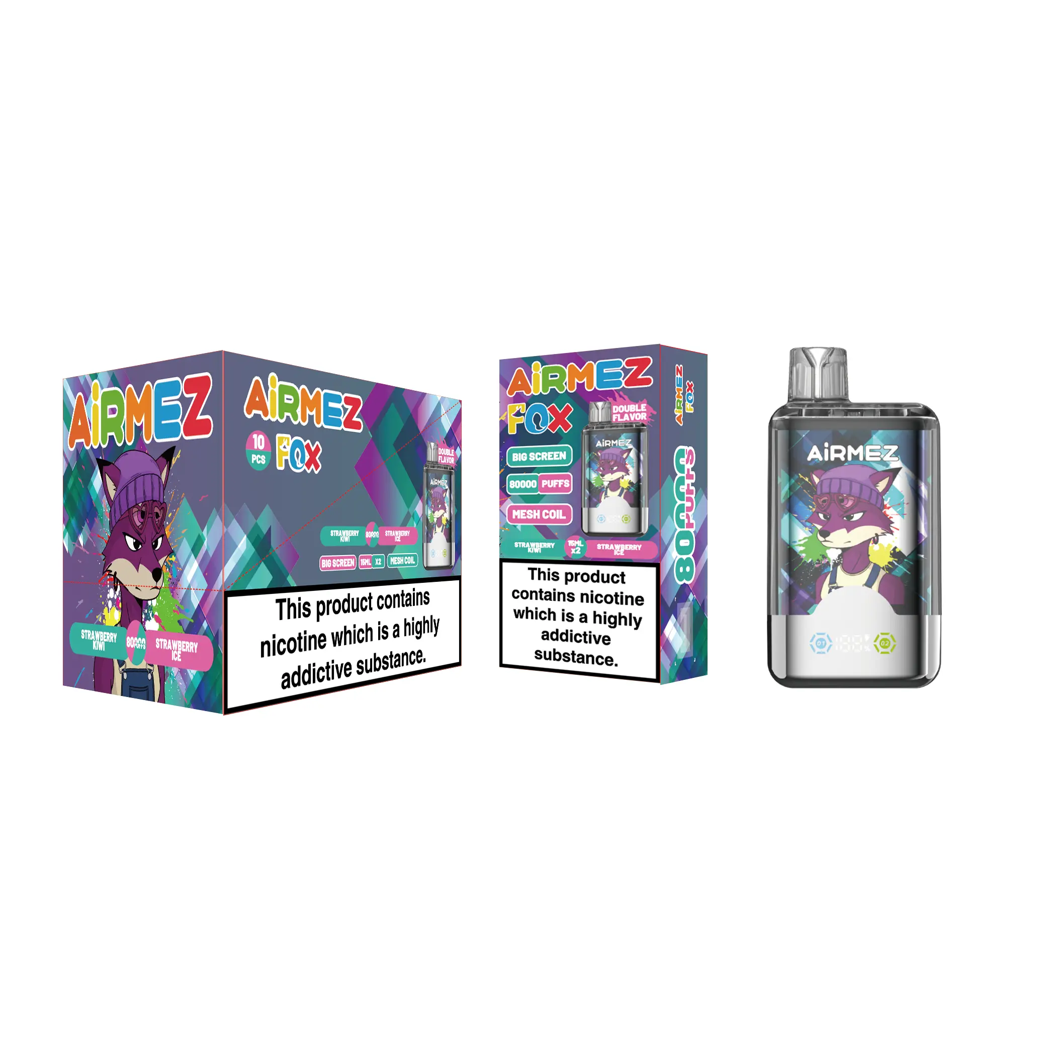 🔥AIRMEZ FOX 80K 2 in 1 (10pcs) - MYEU VAPES