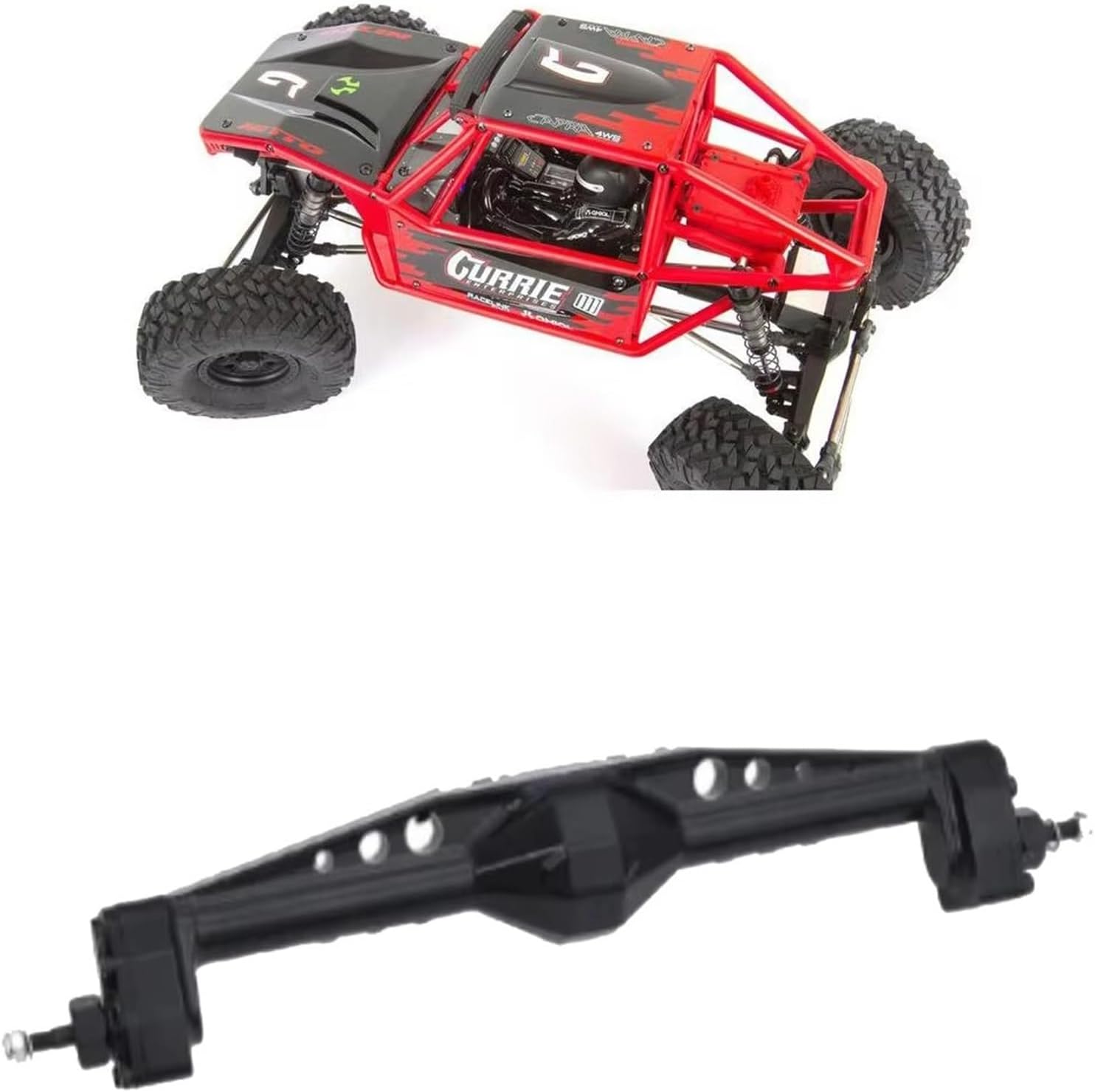 RC Car Parts Compatible with Axial for Capra 1/10 RC Car Accessories Replacement Parts RC Upgrade Part Aluminum Alloy CNC Rear Axle