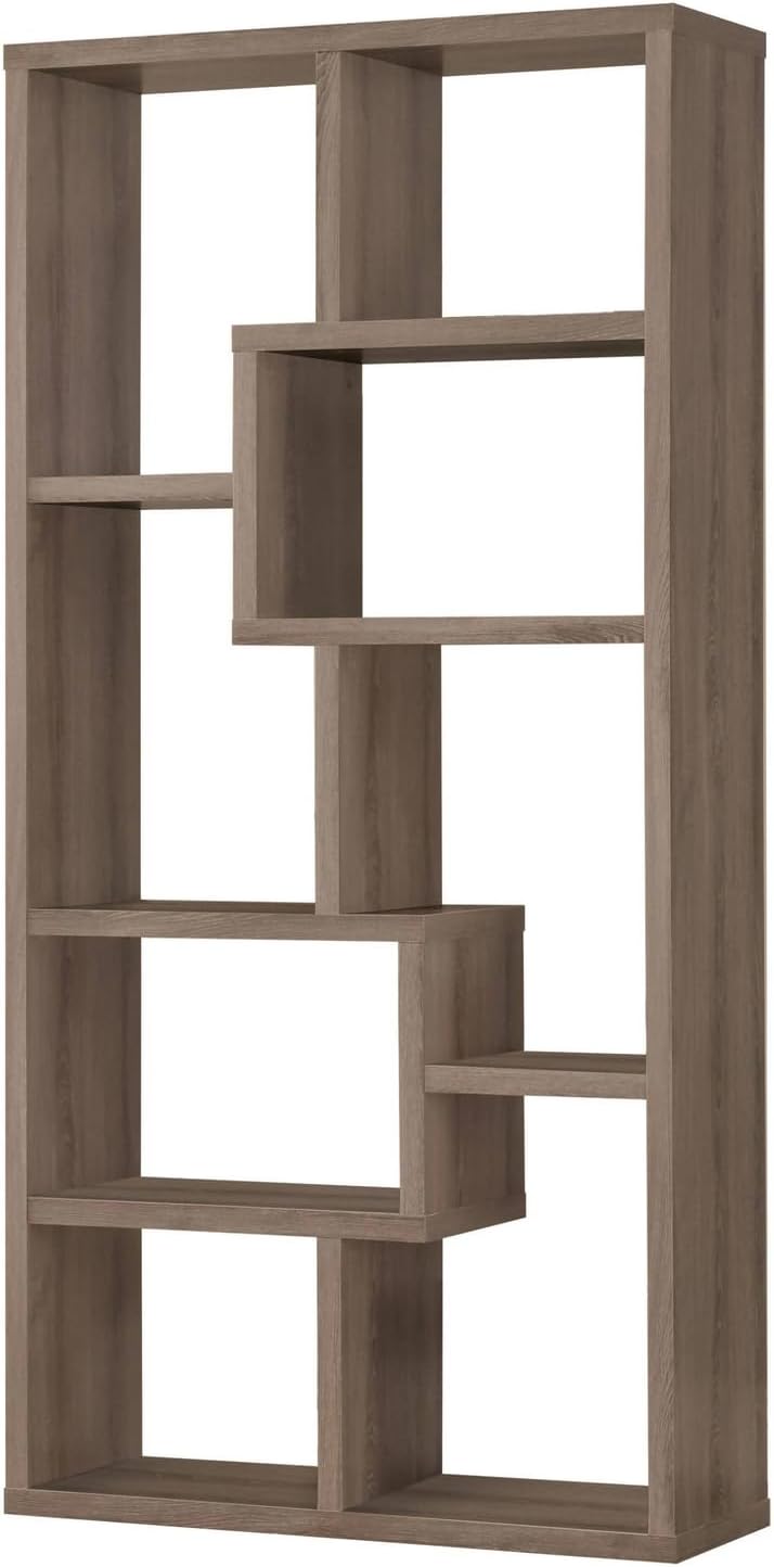 Benjara Book Case, One, Gray