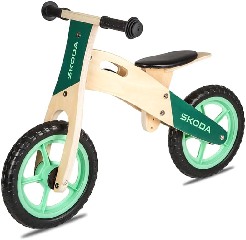 Skoda 6U0087500 Children's Balance Bike Wood Green