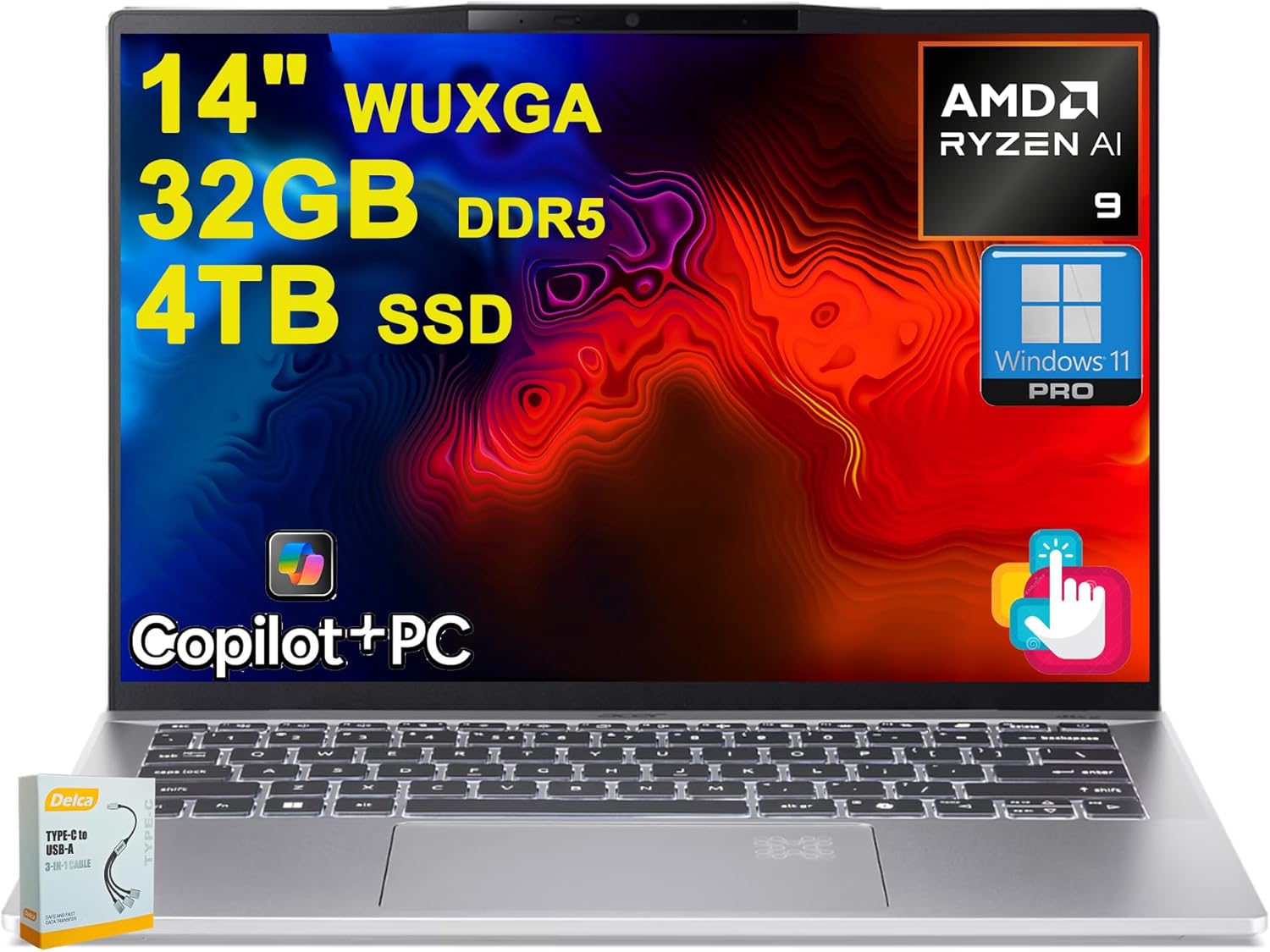 Acer Swift 14 Portable Copilot+ AI PC Laptop | 14