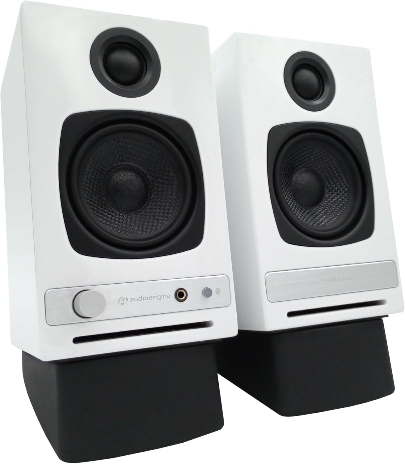 Audioengine A2 HD White Powered Computer Speakers and DS1 Stands