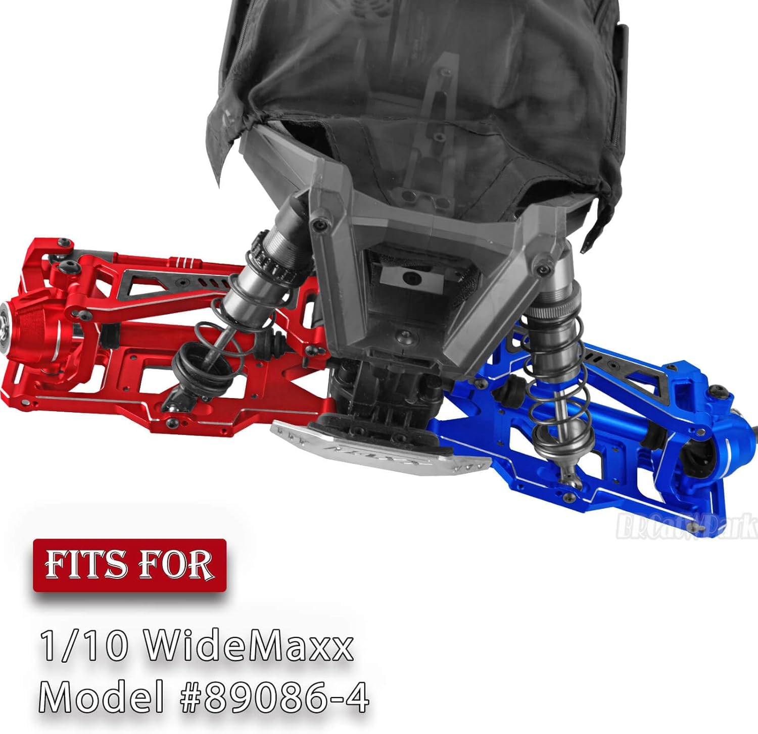 RC Upgrades Part for 1/10 WideMaxx,Model# 89086-4,Suspension Arms,Caster Block,Steering Blocks,Rear Stub Axle Carriers,Drive Shaft Axles,Camber Links,Tie Rod & Servo Horn,Navy Blue