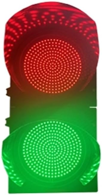 Traffic Light Lamp, Traffic Stop Light, Traffic Signal Light, Waterproof IP65, Dock Bay Indicator Warning Light, for Toll Station, Car Wash, Shopping Mall, Parking Lane(Metallic)
