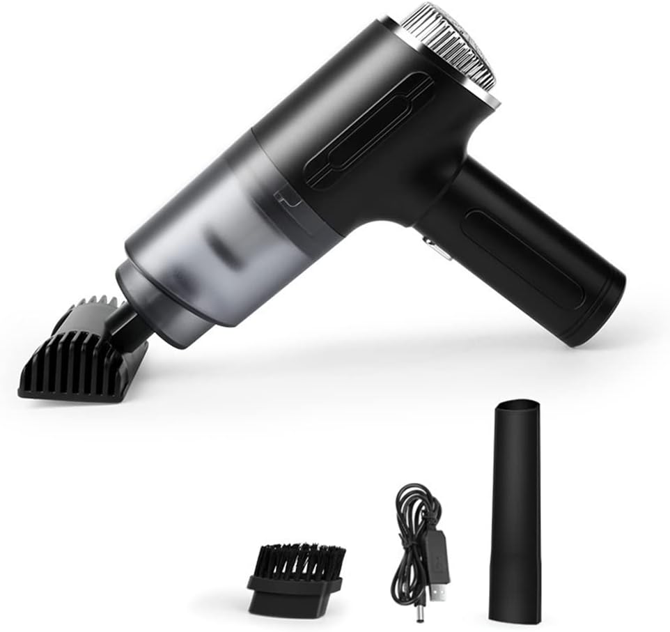 Handheld Vacuum Cordless Rechargeable, 9000pa Powerful Suction Protable Wet Dry with HEPA, 30 Mins Runtime, Lightweight Small Car Vacuum for Cars, Office and Home Cleaning