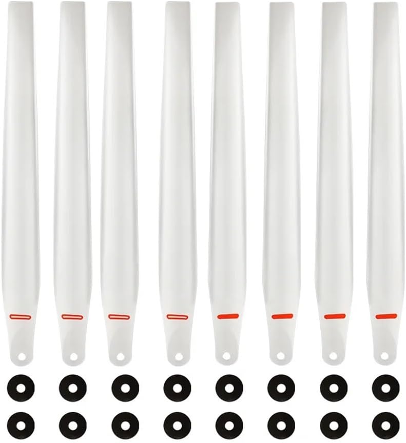 R5627 Reinforced Carbon-Plastic Mix 56-Inch Folding Propellers (CW/CCW Set) for T60 Systems, Weather-Resistant Drone Rotor Components(4pcs CW and 4pcs CCW)