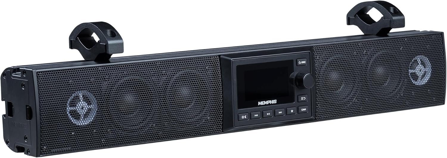 Memphis Audio MXSB24V3 243 soundbar with a Full Color Screen with a Video Input