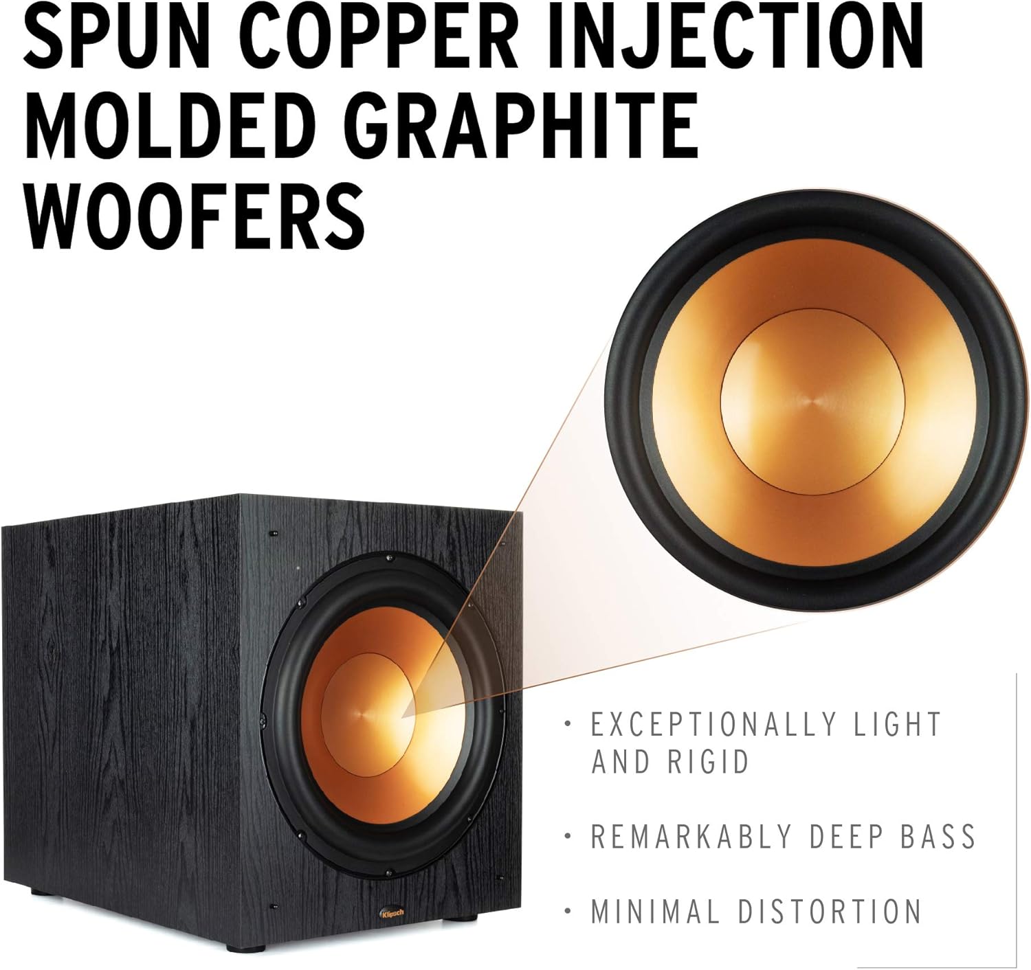 Klipsch Synergy Black Label Sub-120 12 Front-Firing Subwoofer with 200 Watts of continuous & 400 watts of Dynamic Power