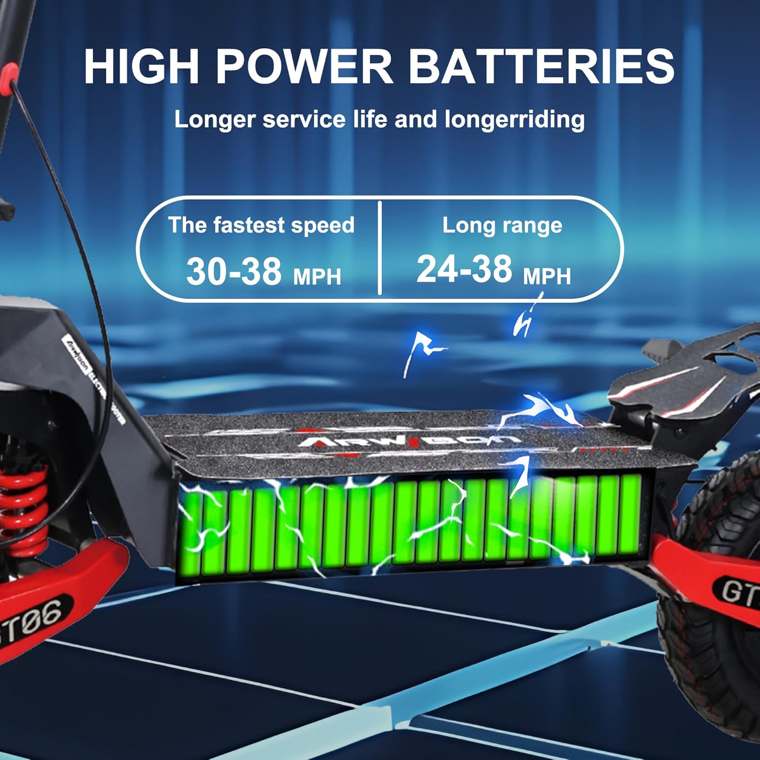 DOF Electric Scooter Adults, 1200W 48V 13AH E Scooter Off Road Dual Brake System Folding Commuter, 11