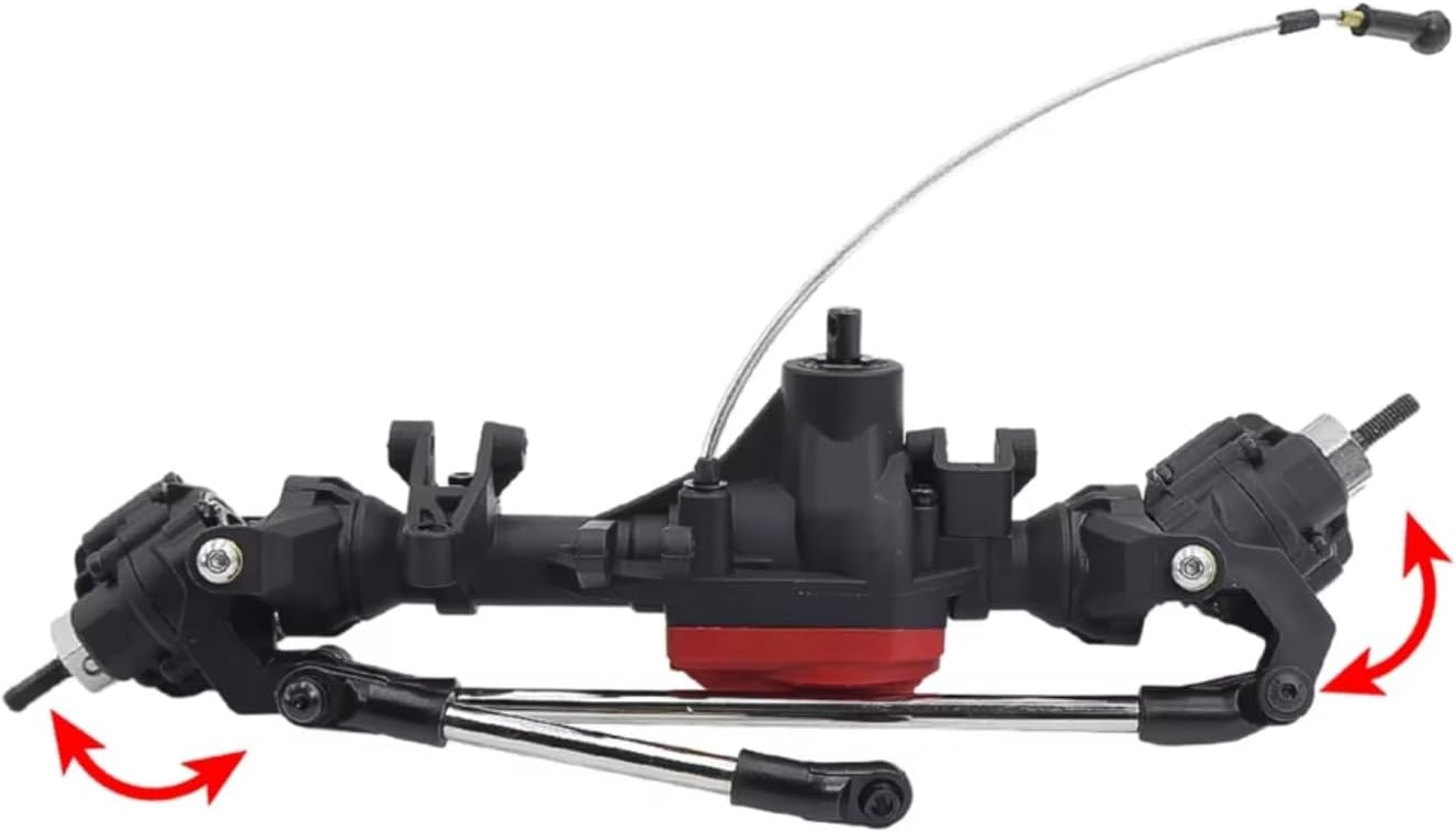 Compatible with TRX4 for TRX6 6WD 1/10 RC Car Upgrade Part Plastic Front and Middle and Rear Axle Portal Axles RC Front and Rear Axle