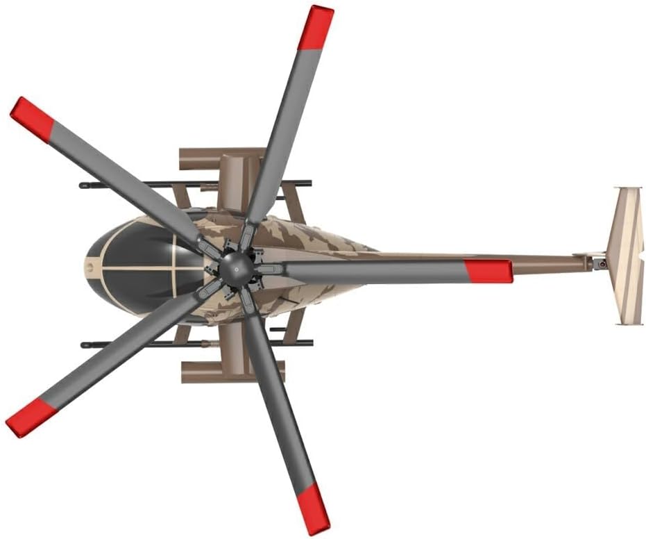 C189 MD500 Remote Control Helicopter for Adults, 1:28 Scale 4CH Single-Rotor RC Aircraft with Brushless Motor, 6-Axis Gyro, and Optical Flow Localization, 2.4GHz RTF