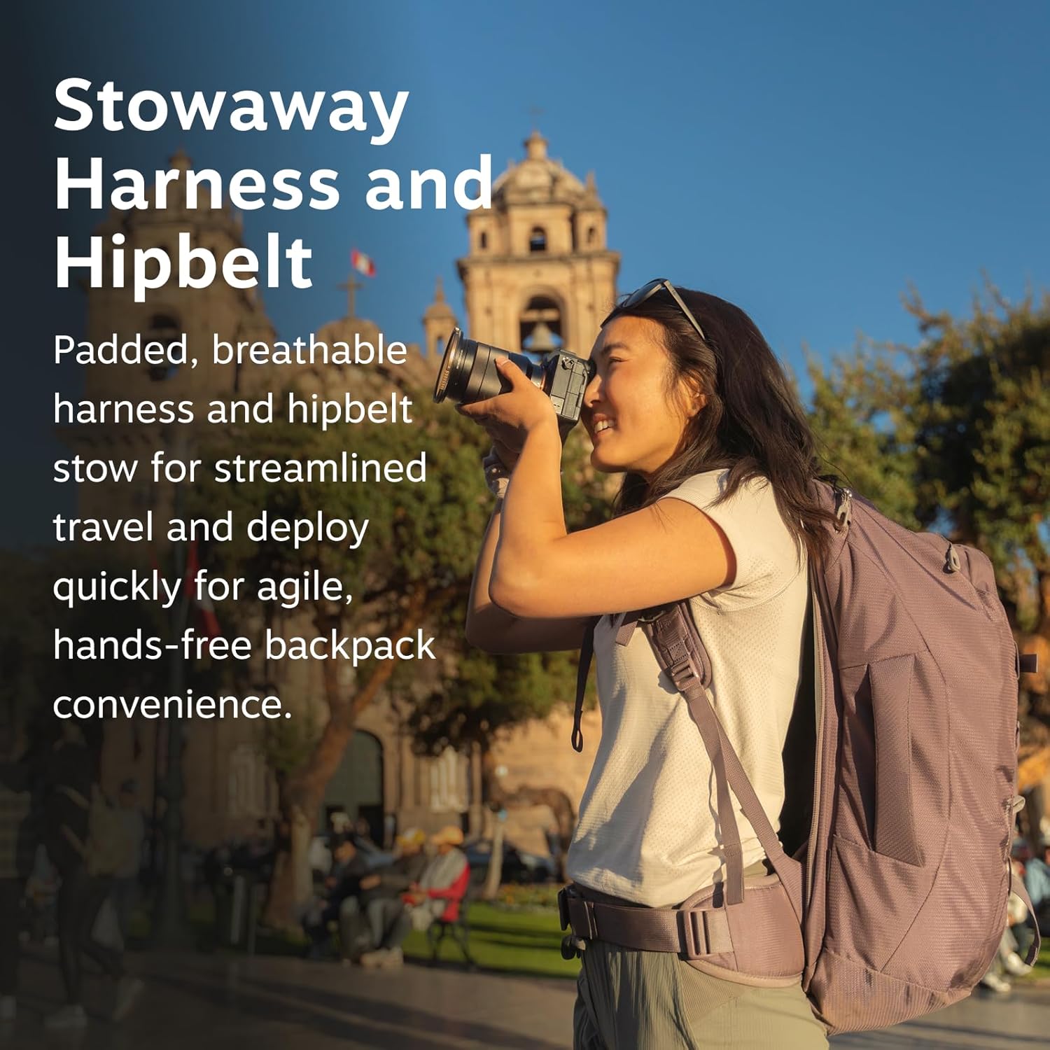 Osprey Fairview 70L Women's Travel Backpack - Large Adjustable Travel Bag with Detachable Daypack, Cascade Blue-Torrent Blue