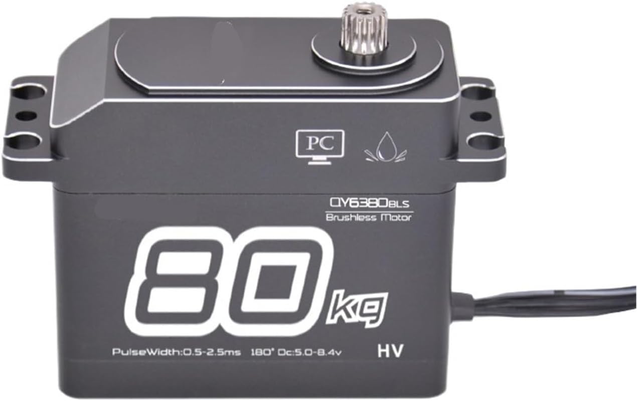 Waterproof 80KG Servo Brushless Full Metal Digital Steering Motor(80kg Brushless)