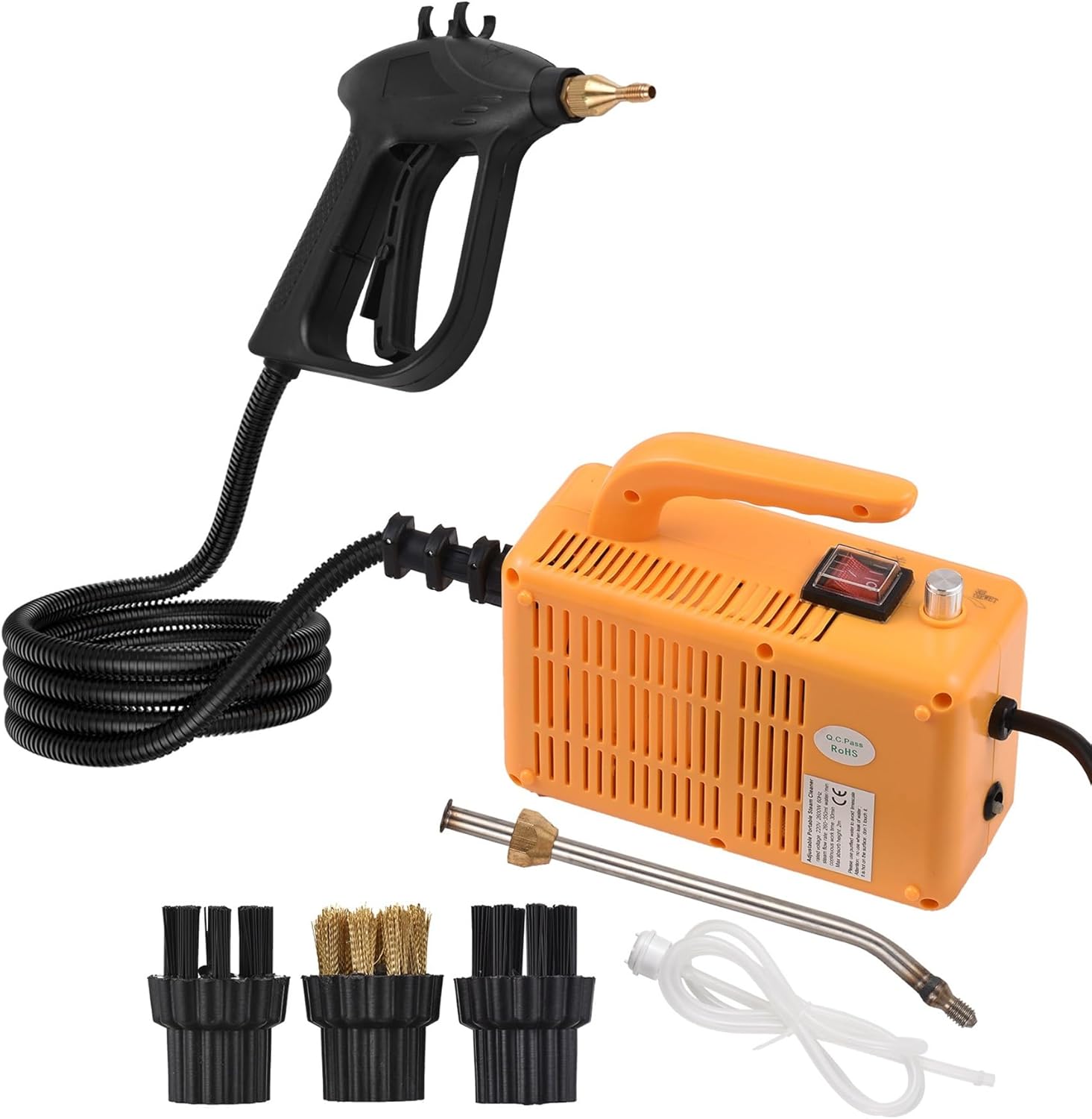 Steam Cleaners, High Pressure Steam Cleaner 2600W Portable Cleaning Handheld Furniture, 220V Safe Power Supply, Fast Heating Steamer, Handheld Steam Cleaner for Bathroom Grout Tile Car Detailing