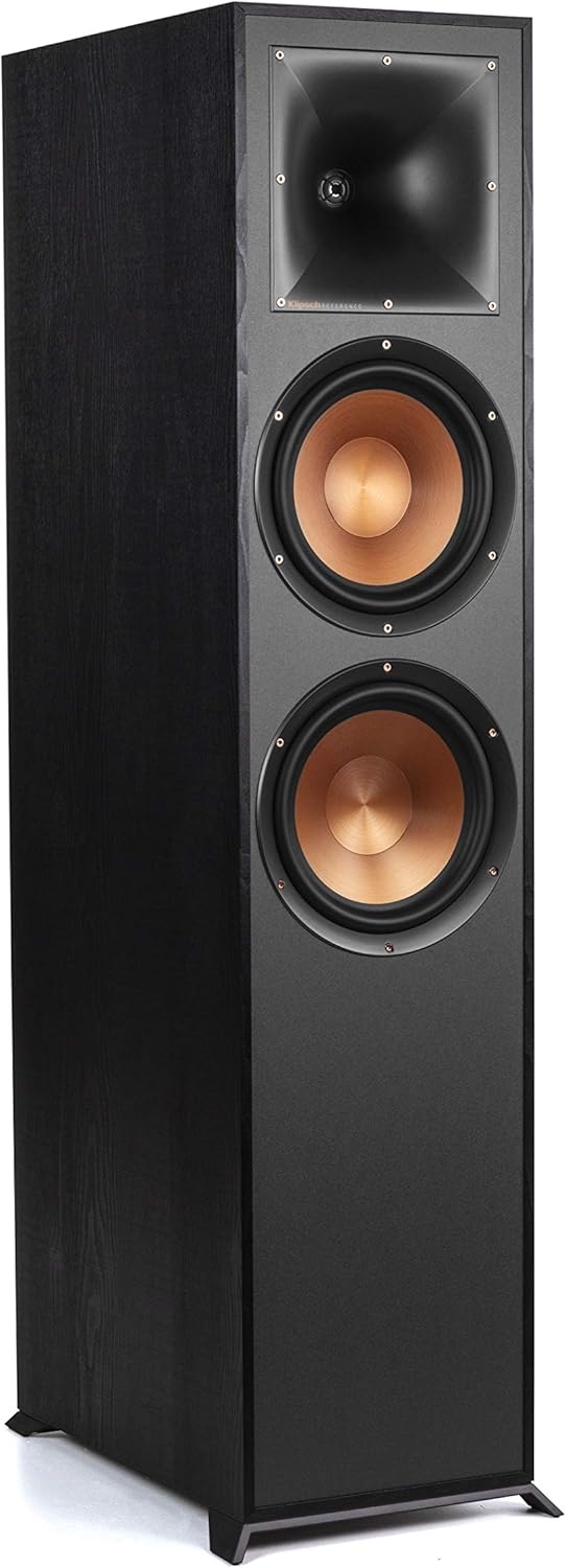 Klipsch Reference R-820F Floorstanding Speaker for Home Theater Systems with 8 Dual Woofers