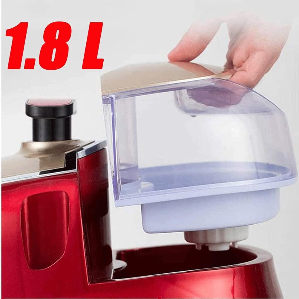 Clothes 2000W Vertical Garment Steamer Double Pole Quick Steam Household Small Hand-Held Steam Iron with Built-In Ironing Board and 1.8 L Water Tank (Gold)