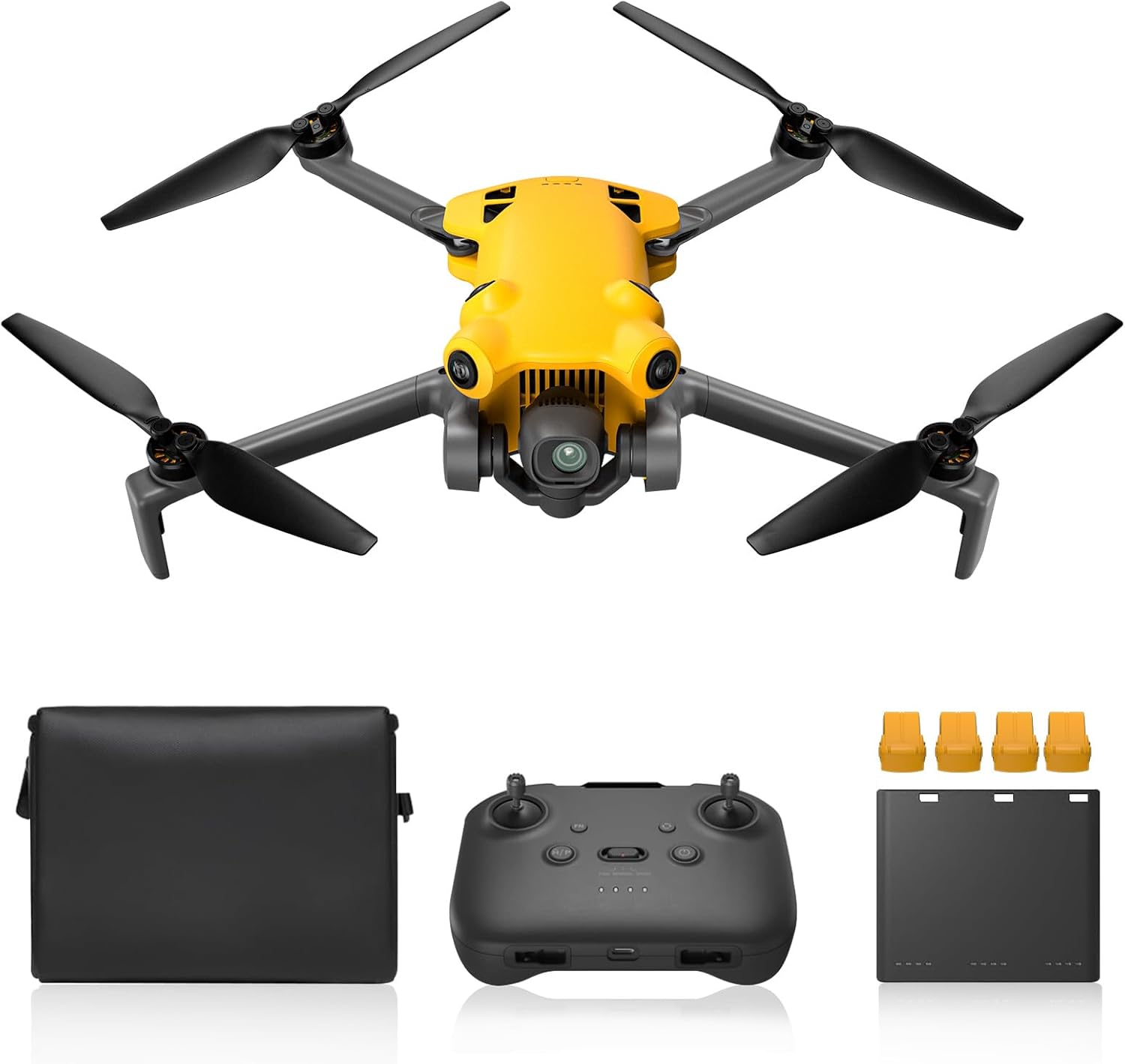 SKYROVER X1 Drone with 4 Batteries, 4K/60fps Video, 8K Photo, Under 249g, 50000ft Transmission, 360 Degree Obstacle Sensing, 128-Min Flight Time