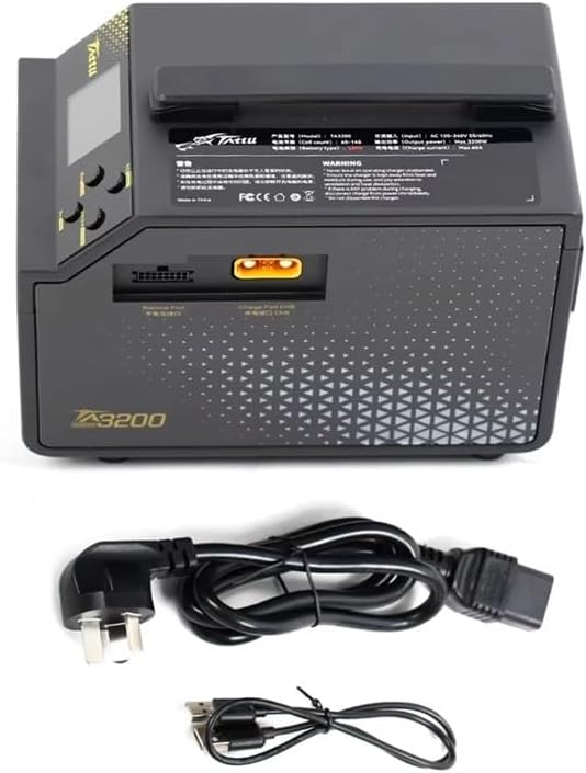 for TATTU TA3200 3000W Multifunctional Smart Balancing Charger Dual Channel 6-14S Lipo LiHv High Power for Battery(AU Plug)