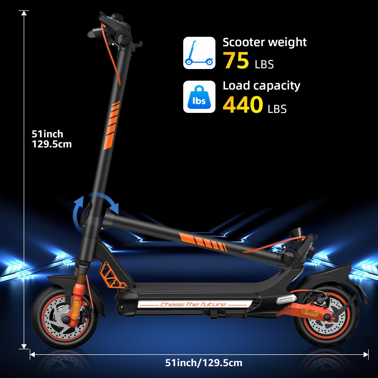 Electric Scooter Adult, 1600W*2 Dual Motor RZ1000, Up to 40-50 Miles Long Range/MAX Speed 31 Mph, 10.5'' Off Road Tires with 1152Wh Battery & Dual Suspension Commuting Fast Electric Scooter